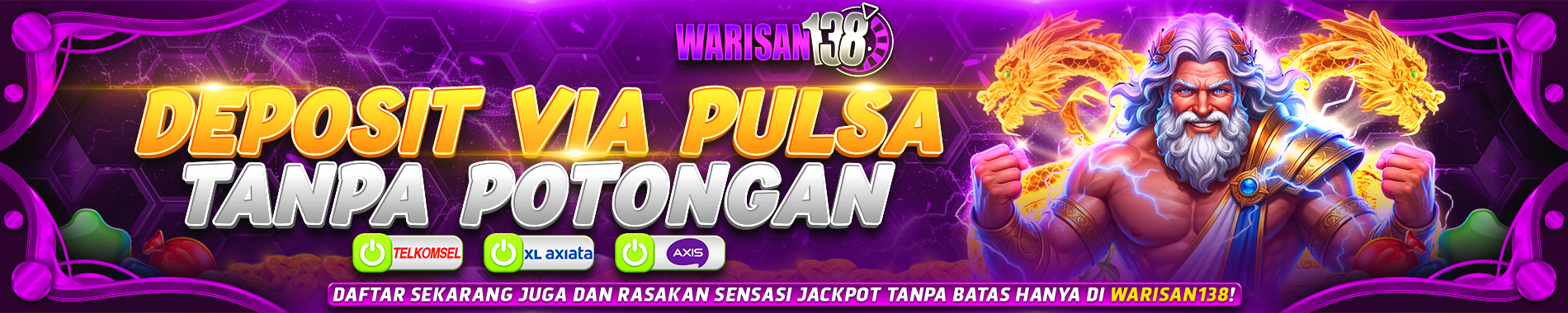 Warisan138 situs slot deposit pulsa